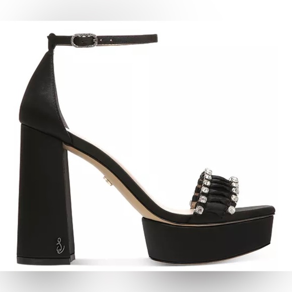 Sam Edelman Women’s Rhinestone Platform Sandals - Picture 2 of 13
